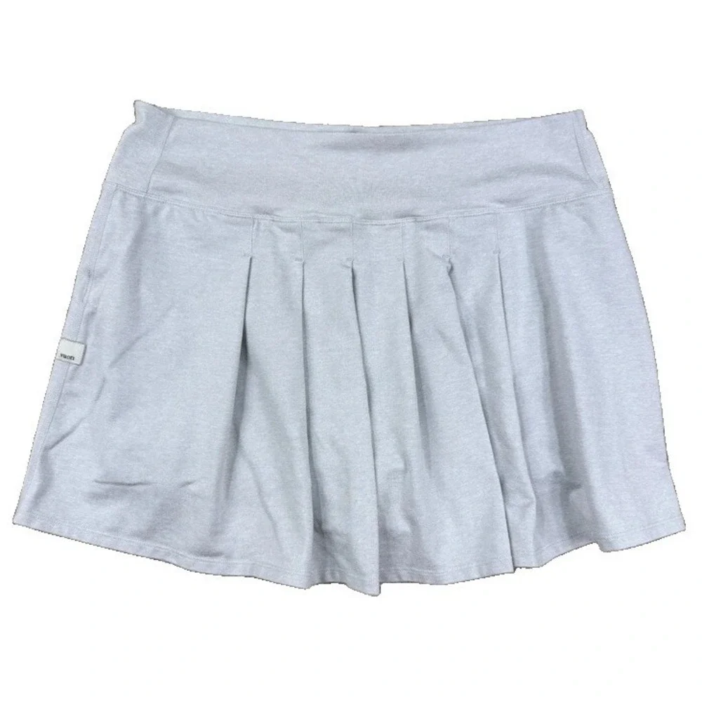 Vuori Halo Performance Skirt Womens XL Salt Gray Tennis Skort Stretch Pickleball